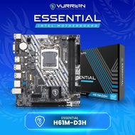 VURRION ESSENTIAL H61M-D3H LGA 1155 MOTHERBOARD