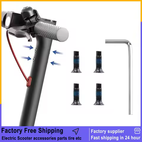 4/6/10pcs Front Fork Tube Replacement Screws with Wrench for Xiaomi M365/Ninebot Max G30 F20 F30 F25