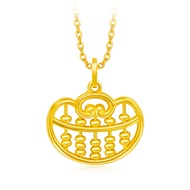 CHOW TAI FOOK 999 Pure Gold Pendant - Abacus in Gold Ingot R33201