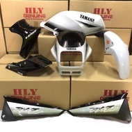 RXZ HLY BODY COVER SET COVERSET Y964 HITAM PUTIH BLACK WHITE WITH BUBBLE WRAP