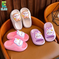 ES รองเท้าแตะเด็ก รองเท้าแตะเด็กกระต่ายกันลื่นรองเท้าแตะห้องน้ำในครัวเรือนด้านล่างนุ่มทนต่อการสึกหรอ รองเท้าเด็ก
