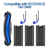 Replacement Accessories Kit Compatible with Ecovacs Deebot T80 Omni Robot Vacuum Main Brush Side Bru