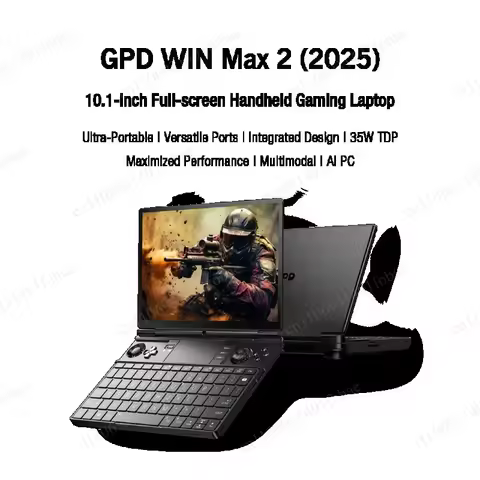 GPD WIN Max 2 10.1 Inch Handheld AMD AI 9 HX 370 64GB RAM 2TB SSD Mini Laptop Computer for Business