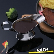 PATH Serving Boat 5 oz Stainless Steel 3 oz Metal Sauce Cups