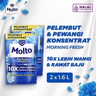 Molto Softener Konsentrat Pelembut Pewangi Pakaian All-in-1 Blue 1.6L isi 2