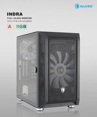 賽德斯 SADES INDRA 因陀羅 黑色 TYPE-C 全透側A‧RGB 水冷電腦機箱 寬機殼 水冷機殼 電腦機殼