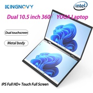 kingnovy L15 360 ° YOGA แล็ปท็อป Intel N95 Dual 10.5 นิ้ว IPS หน้าจอสัมผัส Windows 11 2 in 1 แท็บเล็ตพีซีโน๊ตบุ๊คสํานักงานมินิคอมพิวเตอร์