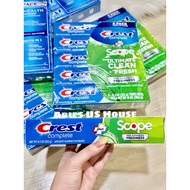 [Bill Costco USA] Crest Scope Ultimate Clean Fresh Toothpaste 232g [Date 11/2027]