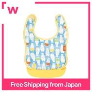 Combi Baby Label Oil-dropping apron Shirokuma (blue) Target from around 5 months (Bib is targeted from around 2 months)