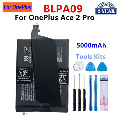 100% Orginal BLPA09 5000mAh Replacement Battery For OnePlus ACE 2 Pro Latest Production Phone Batter