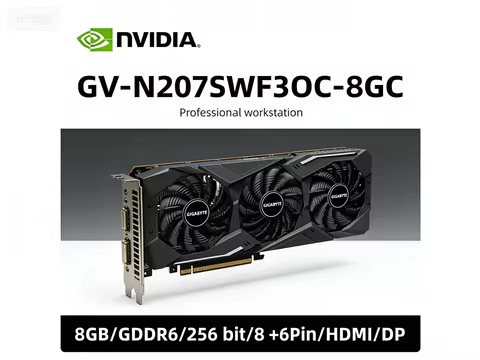 GIGABYTE GeForce RTX 2070 SUPER GPU GV-N207SWF3OC-8GC Gaming graphics card 8GB GDDR6 256 bit 8Pin+6P