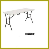 ◮ ◺ ❏ HYS 8FT Fold-In-Half Table  foldable table white same lifetime hight quaility