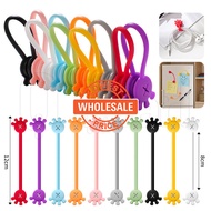 [Wholesale] Magnetic Cable Winder - Silicone Cable Ties - Cable Management - Palm Magnet Earphone Cl