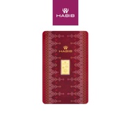 HABIB 1g 999.9 Gold Bar (Songket) - Accredited By London Bullion Market Association (LBMA)