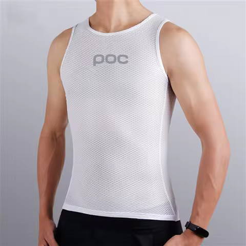 POC Sleeveless Reflective Cycling Vest Summer Cycling Jersey Mountain Bike Road Bike Vest Mesh Cycli