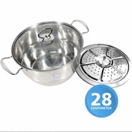 28cm stainless Steel soup pot steamer steamer pot