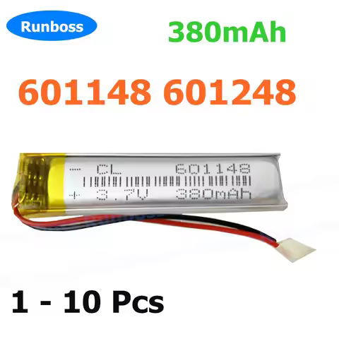 1-10 PCS 601148 3.7V 380MAH 601248 lithium polymer batteries 601250 replacement for rat 9 R.A.T 9 Bl