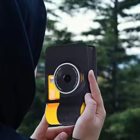 with Shoulder Strap Instant Camera Case PU Leather Shockproof Protective Cover Wear Resistant for Ko