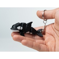 3D printed Orca Assassin Whale keychain