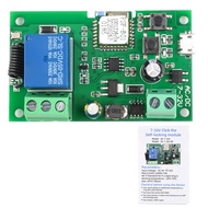 Original KKmol DC 5V/DC7V-32V Jog ล็อคตัวเองสมาร์ท WiFi ไร้สายโมดูลรีเลย์สวิตช์ควบคุม APP สำหรับ Ard