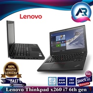 LENOVO ThinkPad X260 INTEL CORE i7 6TH GEN 8GB RAM 512GB SSD 12.5'' SCREED WiFi W-CAM WINDOWS 10 PRO