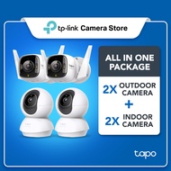 CCTV Bundle Four4 Cameras (2 Indoors C230 + 2 External C325WB) Smart Home Safety with Detection AI