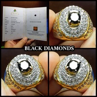 Super European black diamond stone + lab certificate