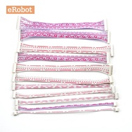 10Pcs 2.54mm Pitch Connector Cable XH2.54 Plug Line Length 20cm 10cm Red and White 2P/3P/4P/5P/6P/7P