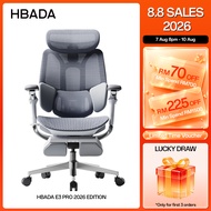 HBADA E3 Pro 2026 Edition & E3 Pro Ergonomic Office Chair with 3-Zone Dynamic Lumbar Support