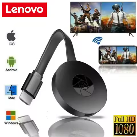 Lenovo 1080P G2 For MiraScreen Display Anycast Wifi HDMI Portable Miracast Dongle Compatible For TV 