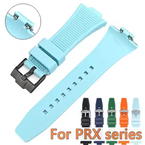 Liquid Silicone Strap for Tissot PRX Series 40mm Quick Release Sport Waterproof Men Women Replace Wa