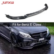 Carbon Fiber Front Lip Spoiler For Benz E Class W212 E260 E300 E400 E63 AMG 2014 2015 2016 Bumper Gu