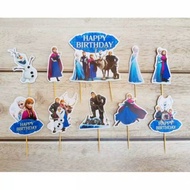 Cake topper toper decoration skewer cake rice cake tumpeng pudding birthday happy birthday frozen ch