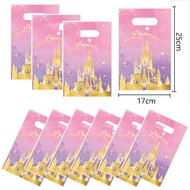 10-40pcs Pink Castle Gift Bags Birthday Decor Castle Goody Biscuit Package Candy Bag Baby Shower kid
