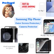 [SG] Flip Clear / Privacy Outer Screen Protector Samsung Flip 7 FE 6 5 4 3 Tempered Glass Camera