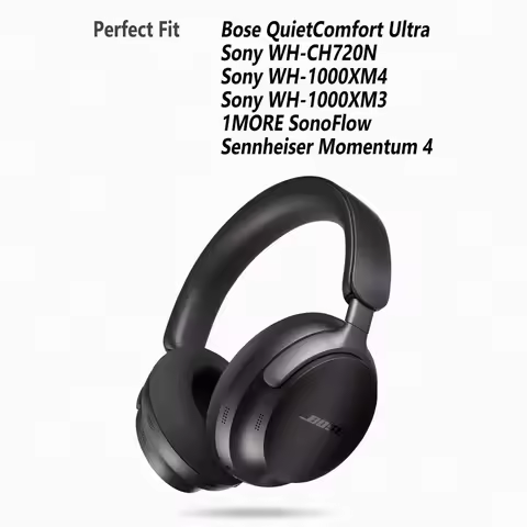 Silicone Ear protective sleeve for Bose QC Ultra Sony WH-CH720N WH-1000XM3 XM4 1MORE SonoFlow Sennhe