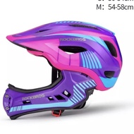 UNGU Rockbros Medium TT-32SBPP Purple Kids Bicycle Helmet Scooter Head Protector Safety Riding MTB S