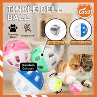 CATTO Pet Cat Toy Fun Hallow Tinkle Bell Ball Small Plastic Playing Ball Mainan Kucing Murah Bola Ku
