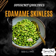 FROZEN EDAMAME SKINLESS 500G/PKT