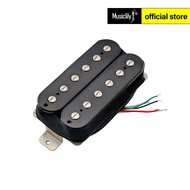 Artec HBBA-TBN Alnico 5เปิด Humbucker คอกีตาร์ไฟฟ้าสะพานรถกระบะสีดำ