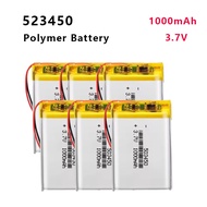 3.7V 1000mAh 503450 Lithium Polymer LiPo Rechargeable Battery for PS4 Gold Bluetooth Headset MP5 PSP