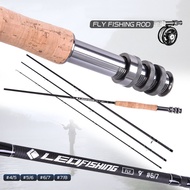 Quality คุณภาพสูง + COD 】 ttlife Fly Fishing Rod Reel Combo 9ft Graphite Fly Rod Full Kit