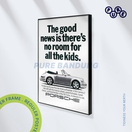 BANDUNGPURE – PORSCHE ROADSTER Convertible Quote Poster | Aesthetic Automotive Sport Car Retro Minim