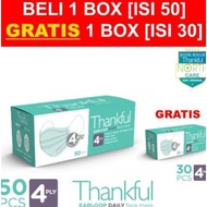 THANKFUL MASK DAILY MASK/ THANKFUL DAILY MASK 4 PLY 50 PCS