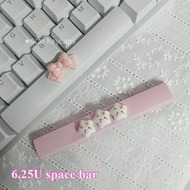 Customized Personalized Keycaps Cute Cat Claws Bow Tie 6.25u Space Replacement Keycaps for Cherry Me