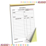 KUGIGI Invoice Receipt Book, Tear- 2-Part Forms Duplicate Invoice Book, Portable Signature Line Ligh