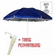 TENDA UV 180Cm Plain Beach Umbrella Cafe Umbrella/ Plain Tent Umbrella/ Uv 180