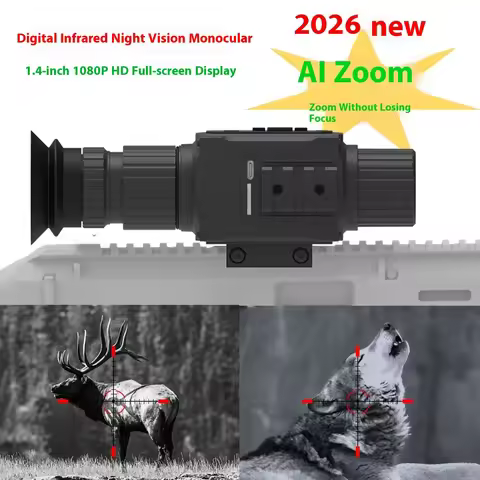 Hunting rifle sight 1.4-inch screen, camera/video, COMS imaging， Optical technology magnifies 5 time