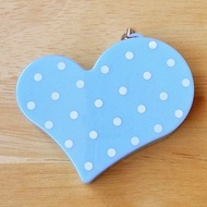 NICHIBAN 水玉愛心吊飾 膠帶台 / 天空藍 (TC-15HSB) / 內含膠帶