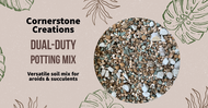 Dual-Duty Potting Mix | Inorganic Plant Potting Mix for Succulents &amp; Aroids - Versatile Soil Blend for Healthy Growth